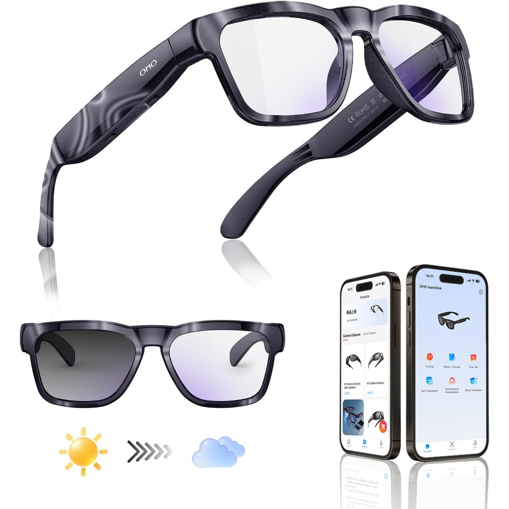 Smart Glasses Lens - Умные AI-очки с Bluetooth-аудио, функцией громкой