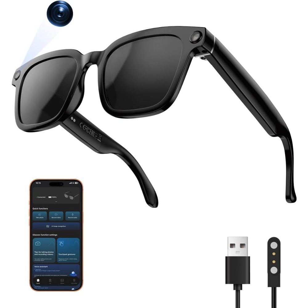 Smart Glasses Lens - Умные HD-очки с камерой для видео