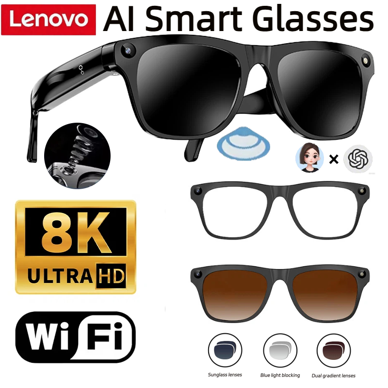 Smart Glasses Lens - Умные очки Lenovo с памятью 32