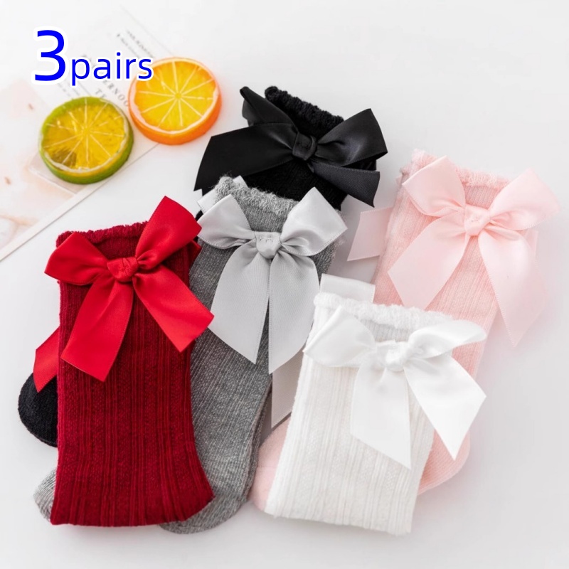 Baby Sock Oximeter - 3 пары/компл. носки для маленьких девочек,