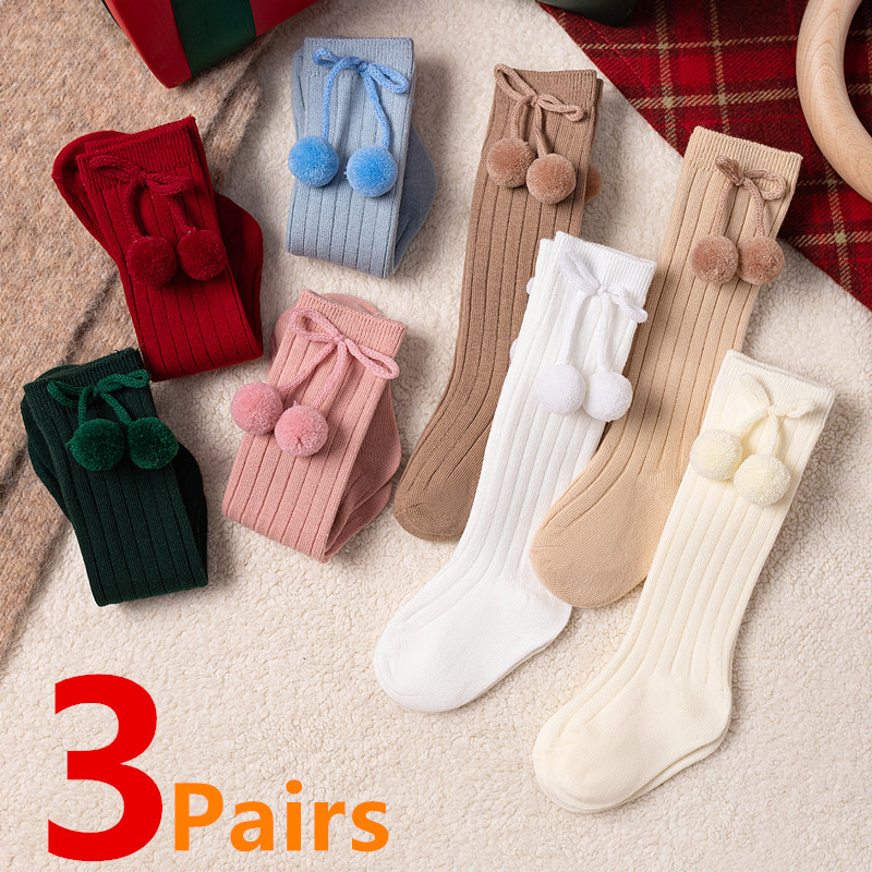 Baby Sock Oximeter - 3 пары/лот, детские гольфы с мячом,