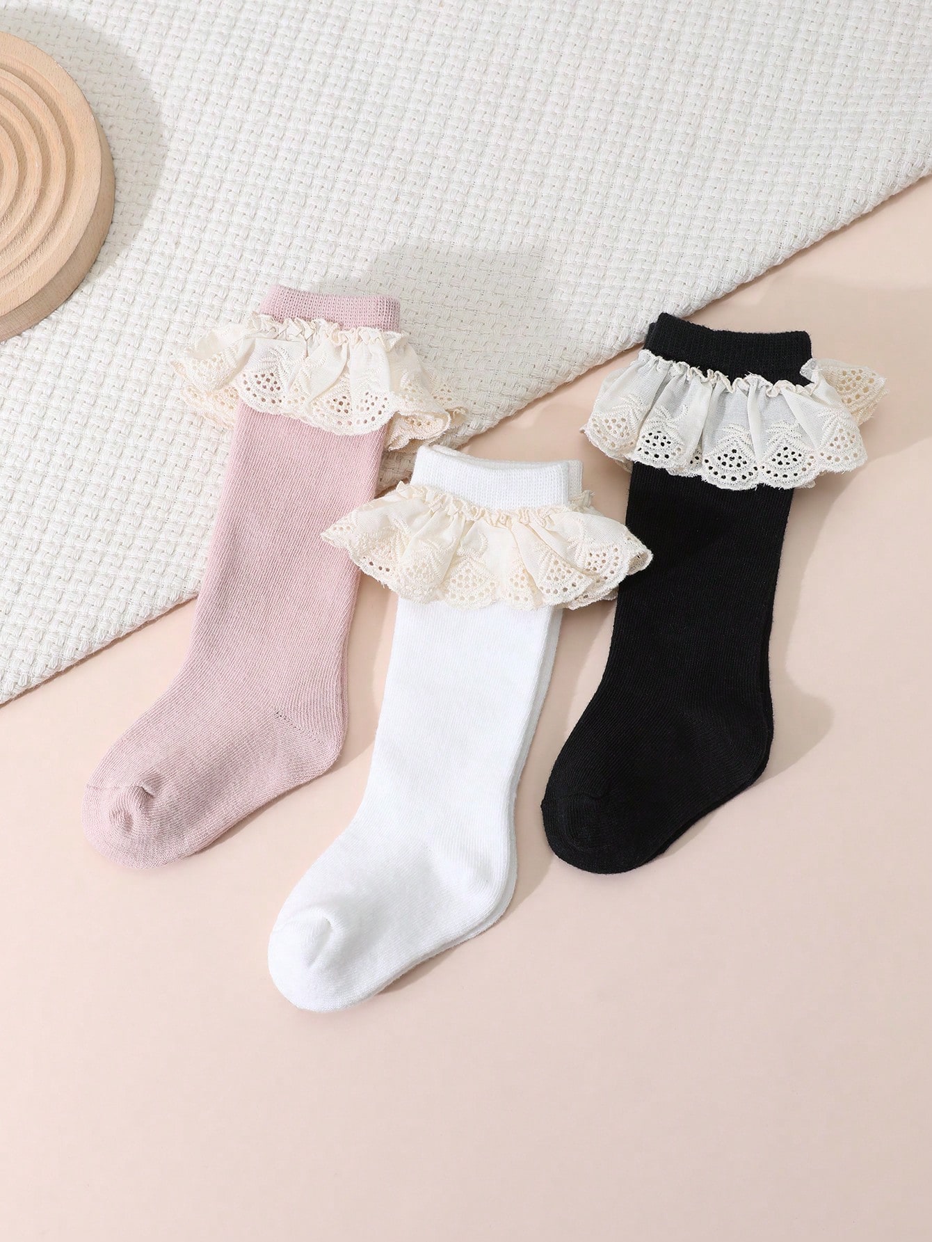 Baby Sock Oximeter - 3 пары кружевных носков до колена