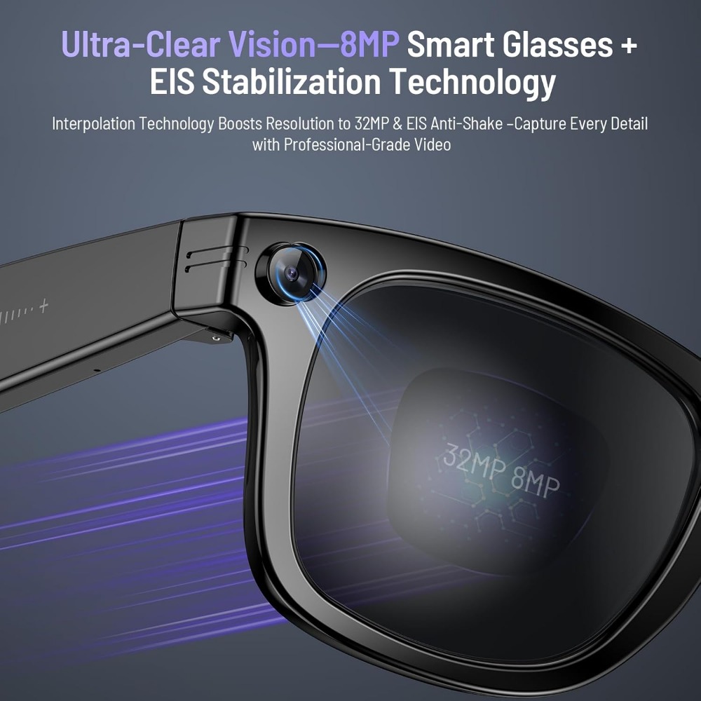 Умные очки с камерой 800w, фун – обзор и цена Smart Glasses Lens