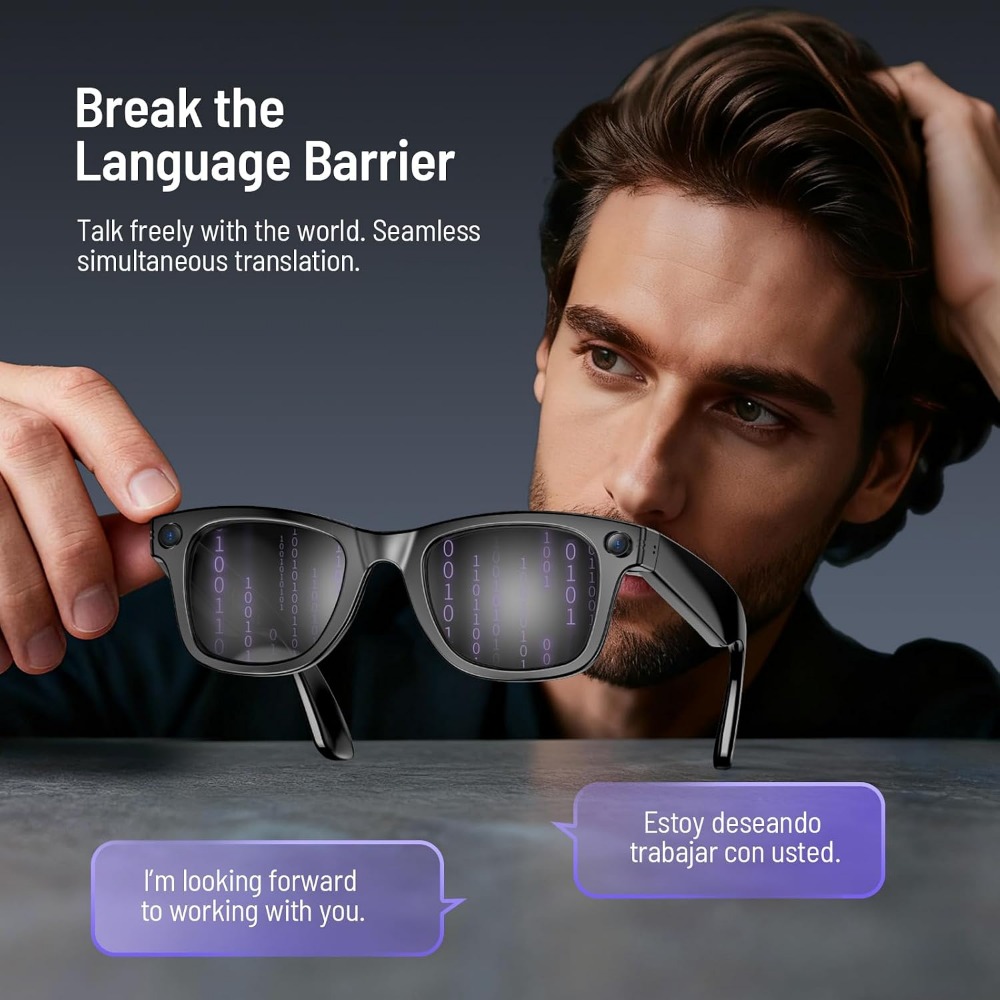 Умные очки с камерой 800w, фун – обзор и цена Smart Glasses Lens