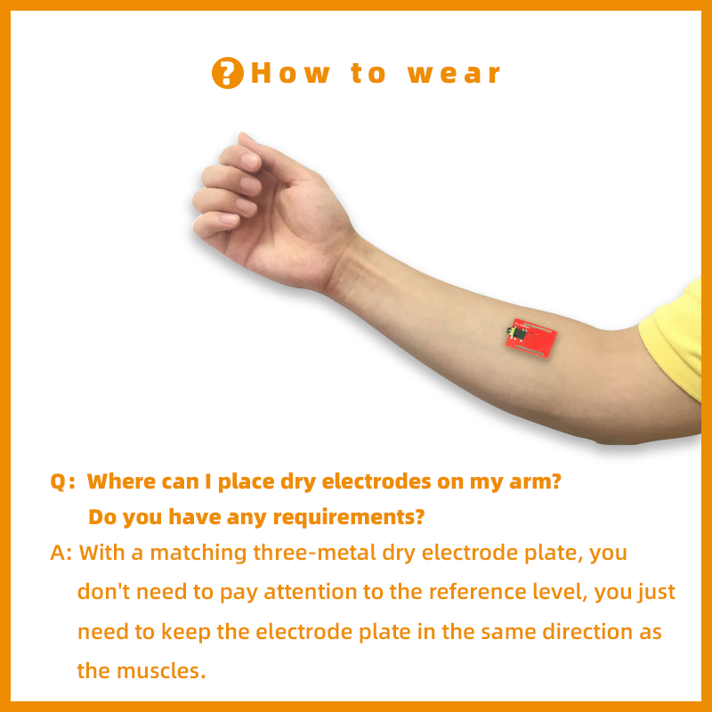 Сухой электрод, датчик EMG, эл – обзор и цена Muscle Sensor Emg