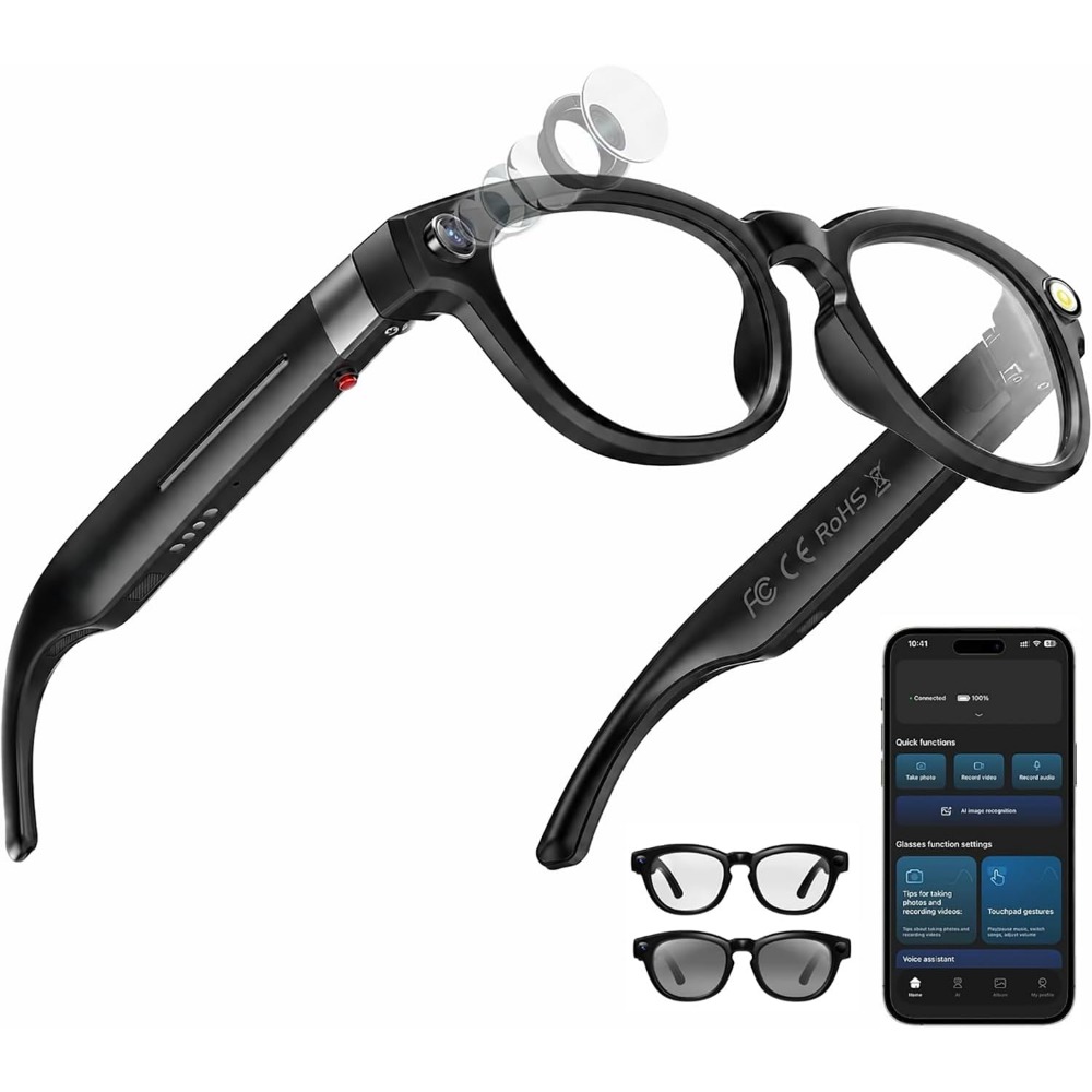 Умные очки: камера 4K, Bluetoo – обзор и цена Smart Glasses Lens